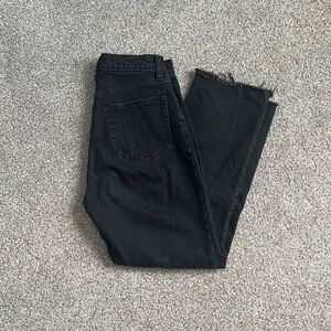 Abercrombie Black Distressed Hem Jeans